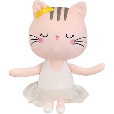 Ballerina Dolls Plysch Kattpresenter För Flickor 13,5 Tum (rosa Katt)