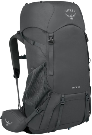 Osprey Rook 50 rinkka, Dark Charcoal/Silver Lining
