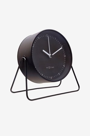 NeXtime - Bordsklocka Berlin 14 cm - Svart - Väggklockor & bordsur - Från Homeroom