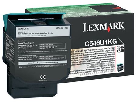 Lexmark Toner C546U1KG, svart, singelförpackning - Lyreco - Toner och bläck - Tonerkassetter - Toner Lexmark