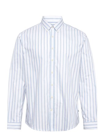 Lindbergh | Striped Oxford Shirt L/S | XL