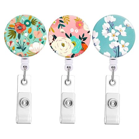 3 st utdragbar nyckelring märkeshållare