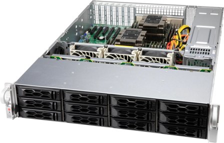 SUPERMICRO Computer Case Rack Black,