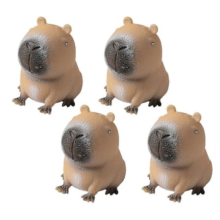 2/4/6 stk. Capybara Klemmeleke Stress Angstlindring Sittende Capybara Leke Bærbar Barn Tenåringer Voksne