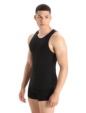 Icebreaker M Anatomica Tank - Black - M