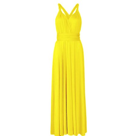 Dambandage Multi Way Wrap Convertible Maxiklänning Brudtärna Z