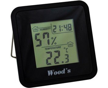 Woods-Hygrometer-Hygrometer/termometer som viser fuktnivå i hjemmet-Climatisation-Klima og varme