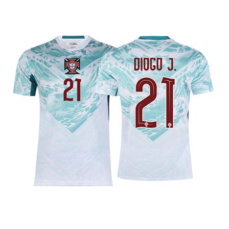 Jalkapallopaita 2026 MM-kisat Portugali Vieraspaita NO.21 DIOGO J. S-2XL