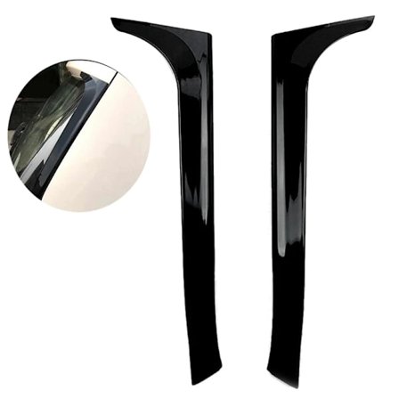 Gloss Svart Bakre Sidevinge Spoiler Klistremerker Trimdeksel for VW Golf 6 MK6 2008 -2013 Ikke for Golf 6 GTI/R