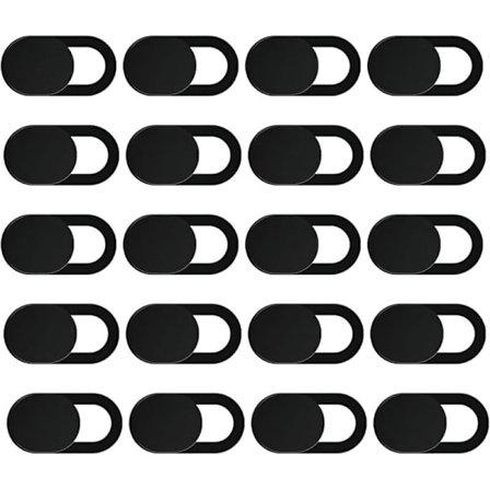 20-pak Webcam Cover, Computer Kamera Cover Webcam Cover Laptop PC Databeskyttelse Webcam Cover til Smartphones, Tablets, Macbook, Laptop Sort