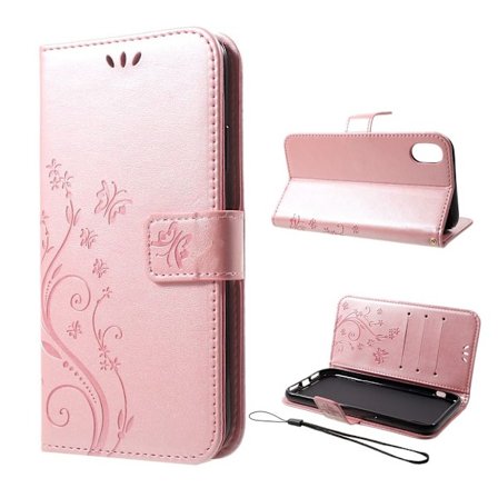 Butterfly iPhone Xr Læderetui - Flerfarvet