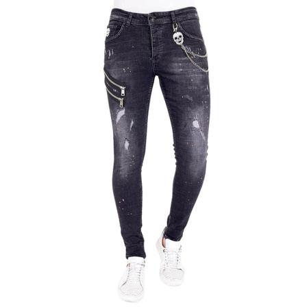 Local Fanatic - Jeans - Svart - Herr - Storlek: W34, Herr, Storlek: W34