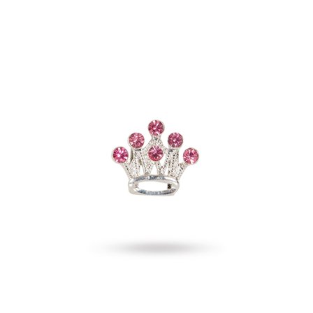 Crown Pink Charm- Hundhalsband