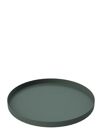 Tray Circle 300X20Mm Home Decoration Decorative Platters & Bowls Vihreä Cooee Design
