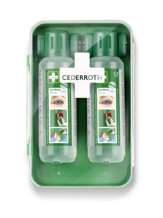 Cederroth 51011040 Øyedusjskap 2 x 500 ml, Førstehjelp