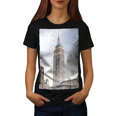 Ny Urban Design Mode Dam Svart T-shirt