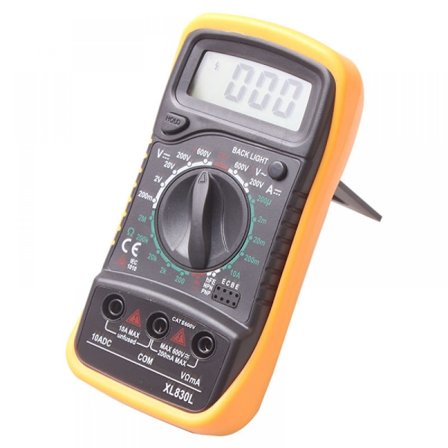 Digitalt voltmeter, amperemeter, ohmmeter, multimeter, volt AC DC tester