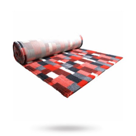 Companion - Companion ProFleece Hundeteppe - Rød/Hvit/Grå 100x75 cm