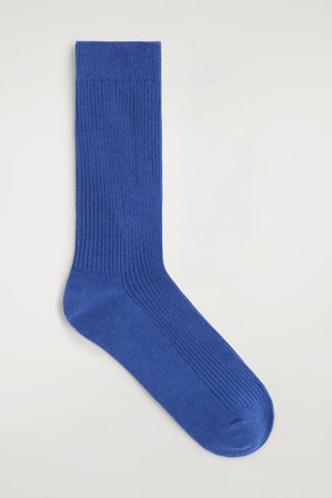 COS Männer Gerippte Socken in Blau