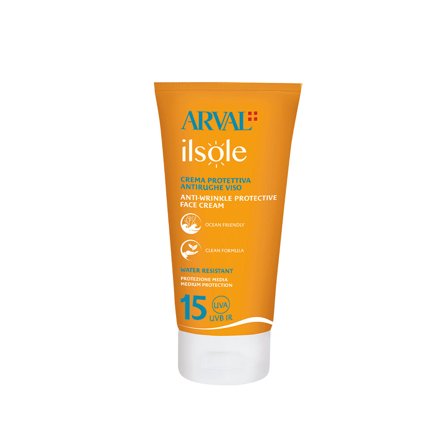 Arval Ilsole Crema protettiva antirughe viso SPF15 50ml - Solare viso media prot.