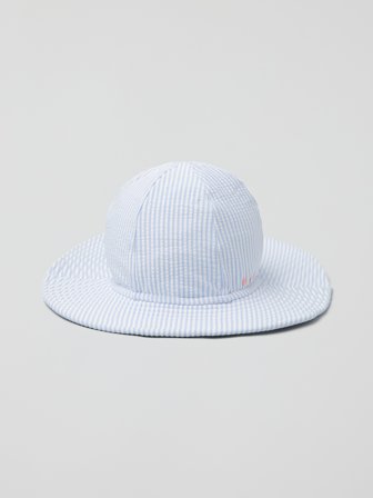 Polarn O. Pyret - Striped UV sun hat - 56|58 - Childrenswear - blue