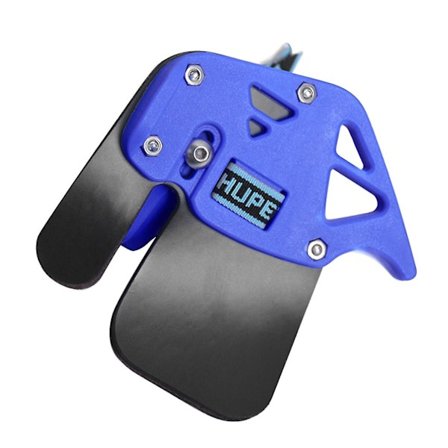 Bueskyttefingerbeskytter Slidstærk Justerbar Ergonomisk Design Højre Hånd ABS Plade Bueskyttefinger Tab(1stk, Blå)