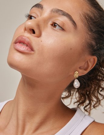 Enamel Copenhagen Earring, Paris - White - ONE SIZE