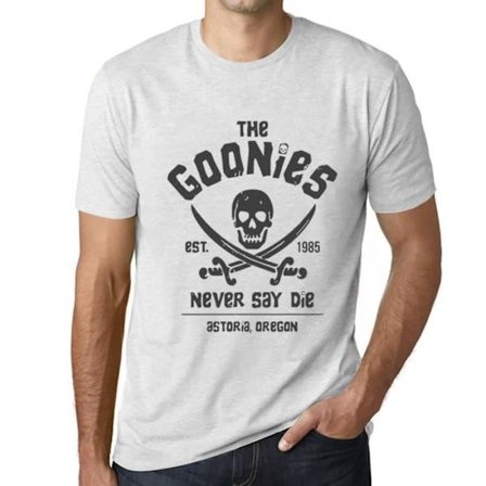 T-shirt herr The Goonies Never Say Die 80-tals vintage T-shirt Vit