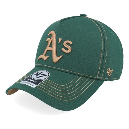 47 Brand - Verde adjustable Gorra - Oakland Athletics MLB Mvp Dt Dark Green A-Frame Adjustable @ Hatstore