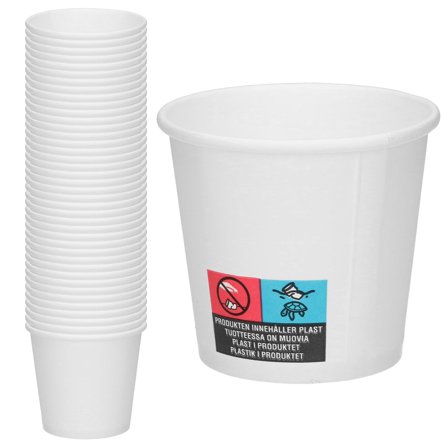 Pappersmuggar Vit 12 cl 40-pack