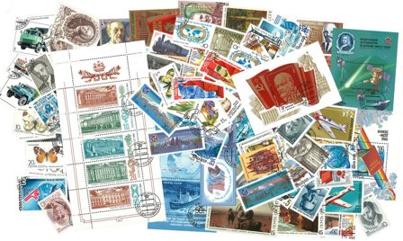 Sovjetunionen årgang 1986 stemplet med miniark