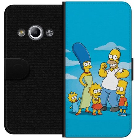 Yhteensopiva Lompakkokotelo Samsung Galaxy Xcover 3 The Simpsonsin perhepotretti Homer Margen, Bartin, Lisan ja Maggien ikoninen piirrosaihe täydelli