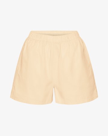 Women Organic Twill Shorts - Soft Yellow XS