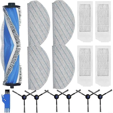 Til För N20 /N20 Plus /N20 Robotstøvsuger Hovedbørste Sidebørste Hepa Filter Moppeklud