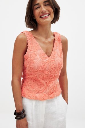 NA-KD Débardeur structuré - - Orange - XS