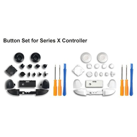 Komplett Uppsättning Bumper Knappar Trigger Ersättning Kompatibel för XBOX Series X Handkontroll