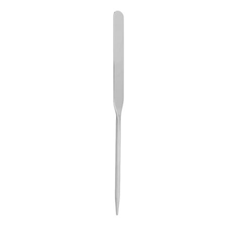 【Lixiang Store】 Liquid Foundation Spatel Rustfrit stål Ergonomisk Nail Art Makeup-rørestang til makeupartist