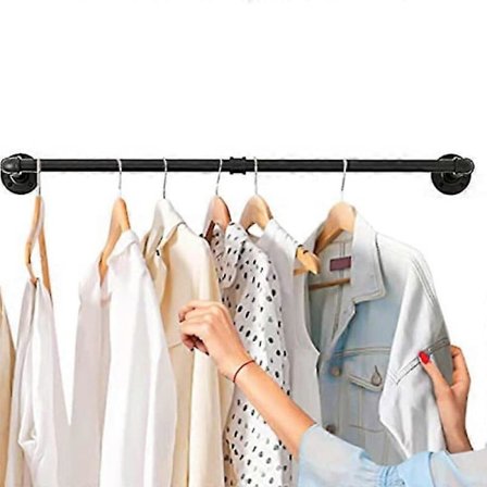 Industriell Klädställning av Rör, Väggmonterad Klädställning för Hängande Kläder