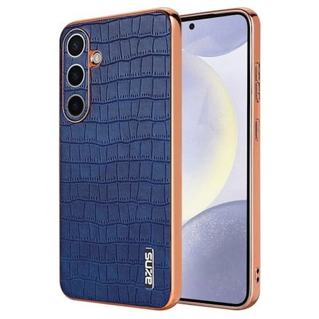 AZNS Samsung Galaxy S25 Plus Skal med krokodilmönster - Blå