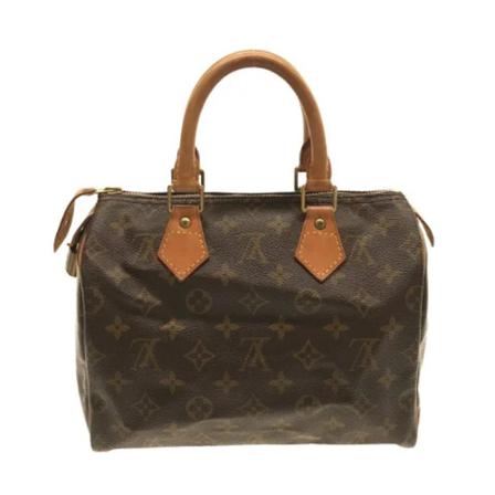 Louis Vuitton Vintage, Pre-owned Speedy 25 Monogram Handbag Bruin, Dames, Maat:ONE Size,leather