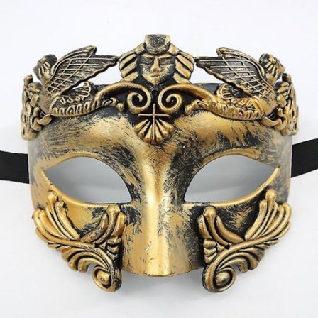 Mask Guld Antik Grekisk Spartan Krigare Romersk Maskerad Mask Man