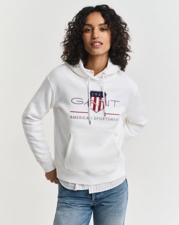 GANT Damen Hoodie (XXL) Weiß