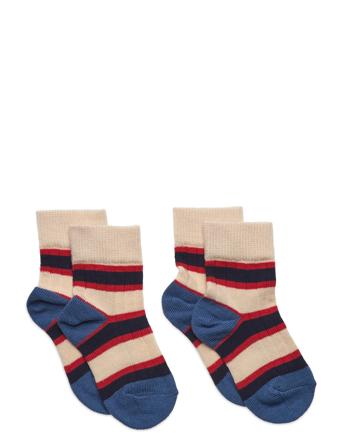 2 Pack Two T Striped Socks Sokker Strømper Multi/patterned FUB