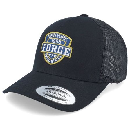 Iconic - Svart trucker Keps - Ny Blue Force Blue A-frame Trucker @ Hatstore