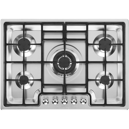 Smeg PGF75-3 Classic rustfri gassplatetopp, 70 cm