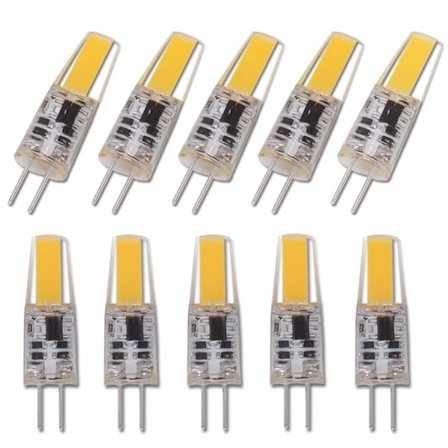 Den Nye 10PCS Dimbar Mini G4 LED COB Lampe 6W Pære AC DC 12V 220V Lyspære Erstatt 30W 40W Halogen for Lysekrone Spotlight AC220V AC220V