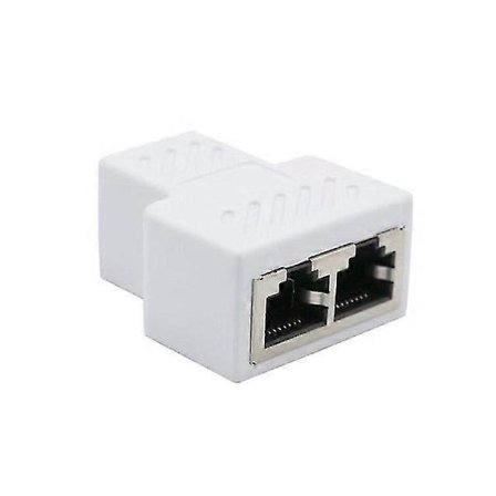 1st Cat6 Rj45 8p8c Kontakt till Dubbel Rj45 Splitter Nätverk Ethernet Patchkabel Adapter