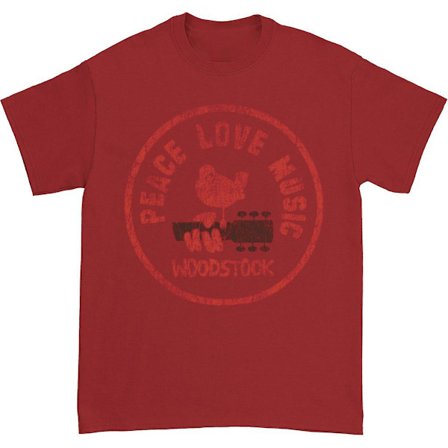 Woodstock Peace Love Music T-shirt