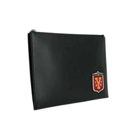 Saint Laurent Vintage Pre-ownedLæderbolig Sort, unisex Vintage Accessories, Størrelse: ONE Size