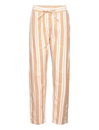 Harriet Evita Pants Gots Beige Basic Apparel